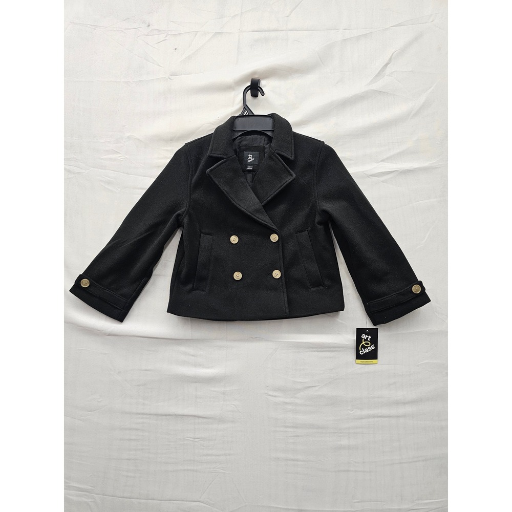 Art Class Girls Peacoat Black Polyester Casual Size Small